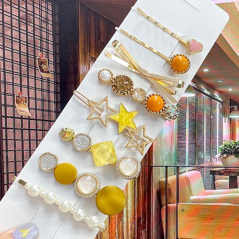 Pearl Rhinestone Hair Clip for Women – Flower Barrette