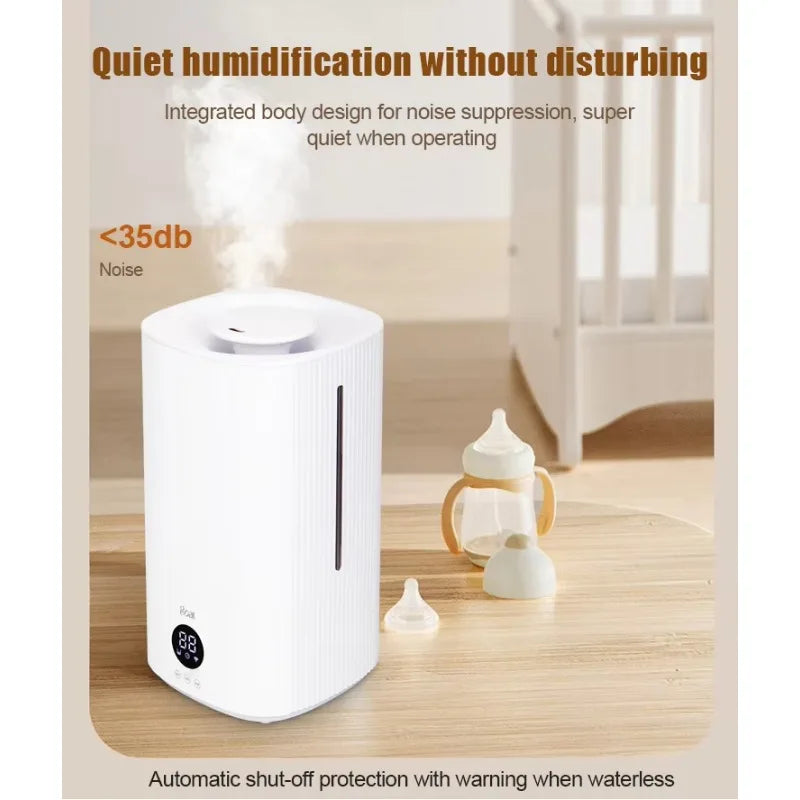 Ultrasonic Top-Fill USB Humidifier – Touch Control & Mist Output