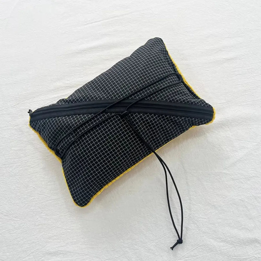 2-in-1 Pillow Storage Bag – Camping Headrest & Organizer