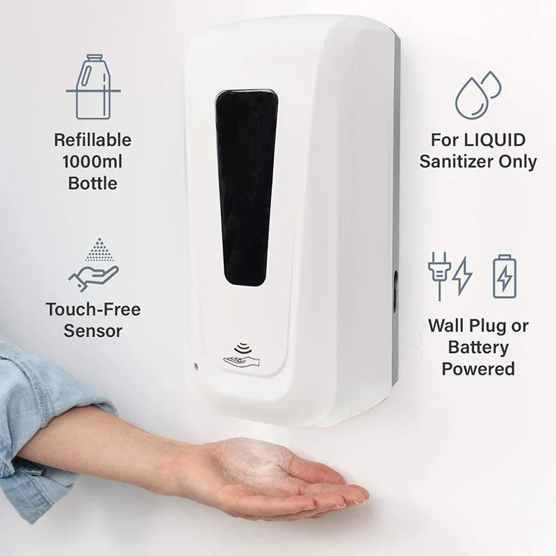 Touchless Wall Mount Soap Dispenser – 1000ml Auto Sensor