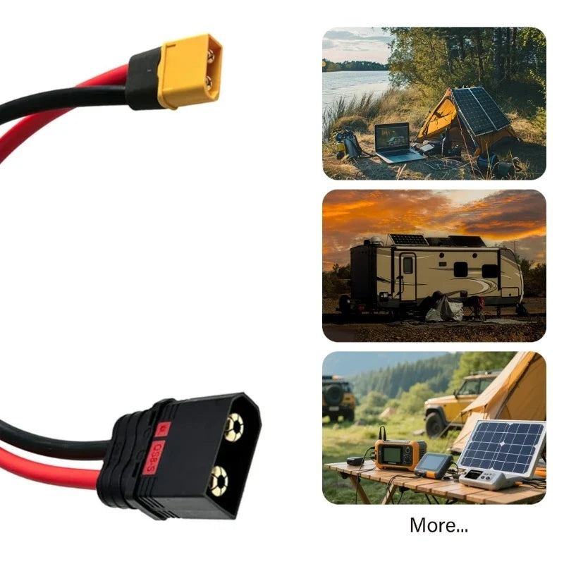 XT60H to QS8 Male Silicone Power Cable | RC & E-Bike