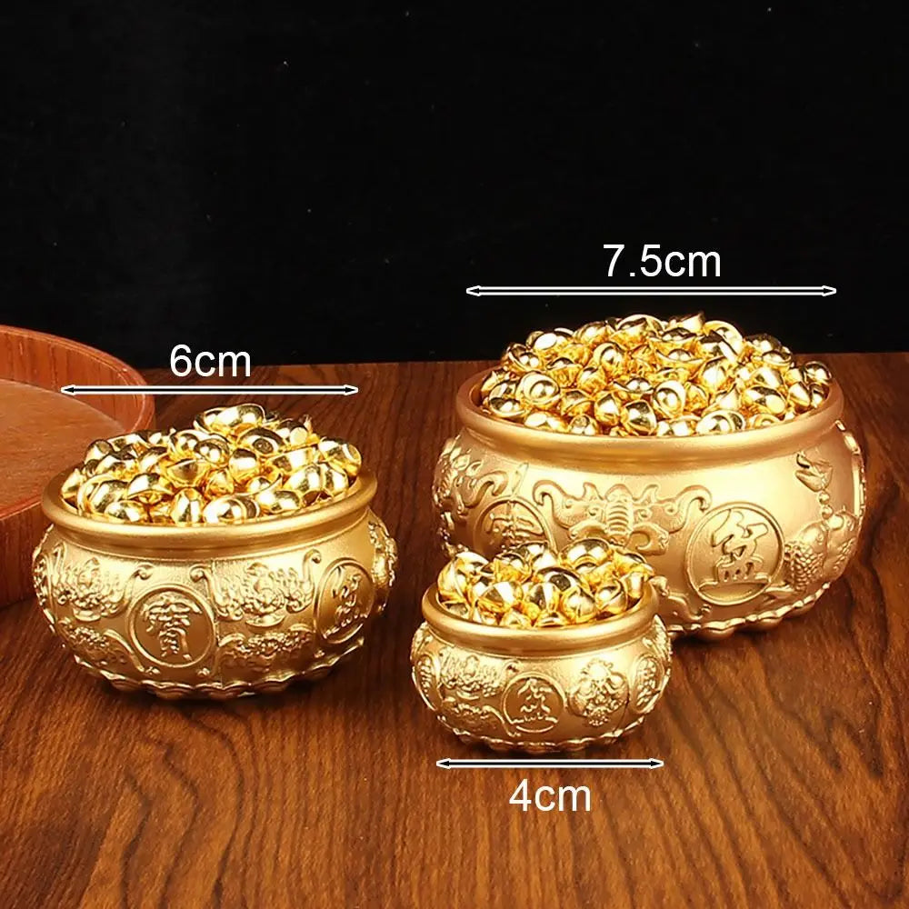 Brass Cornucopia Treasure Bowl – Good Luck Desktop Ornament