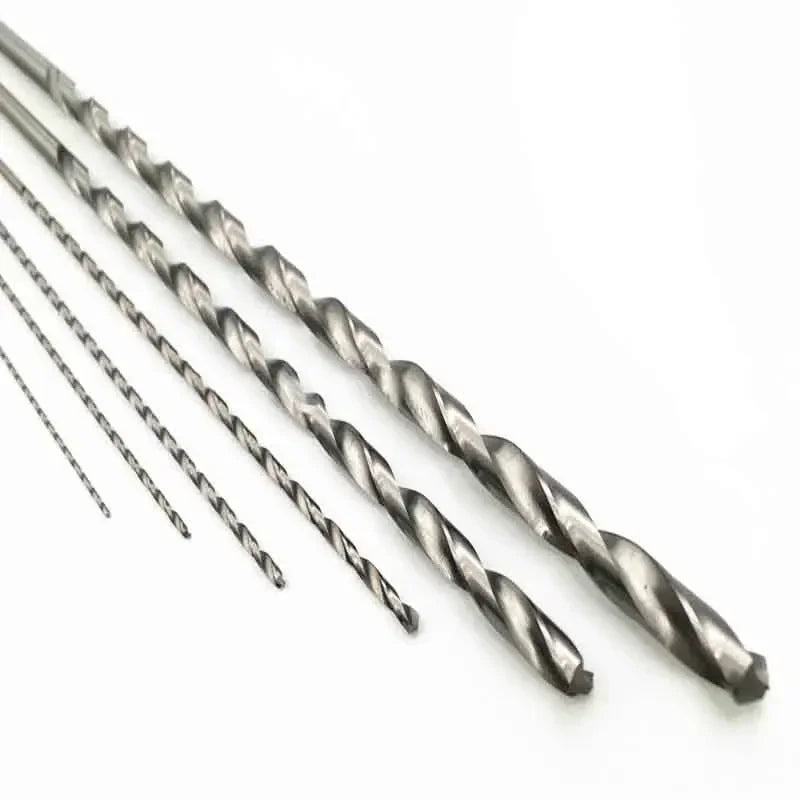 HSS Extra Long Twist Drill Bits Set 2–6mm | 160–300mm