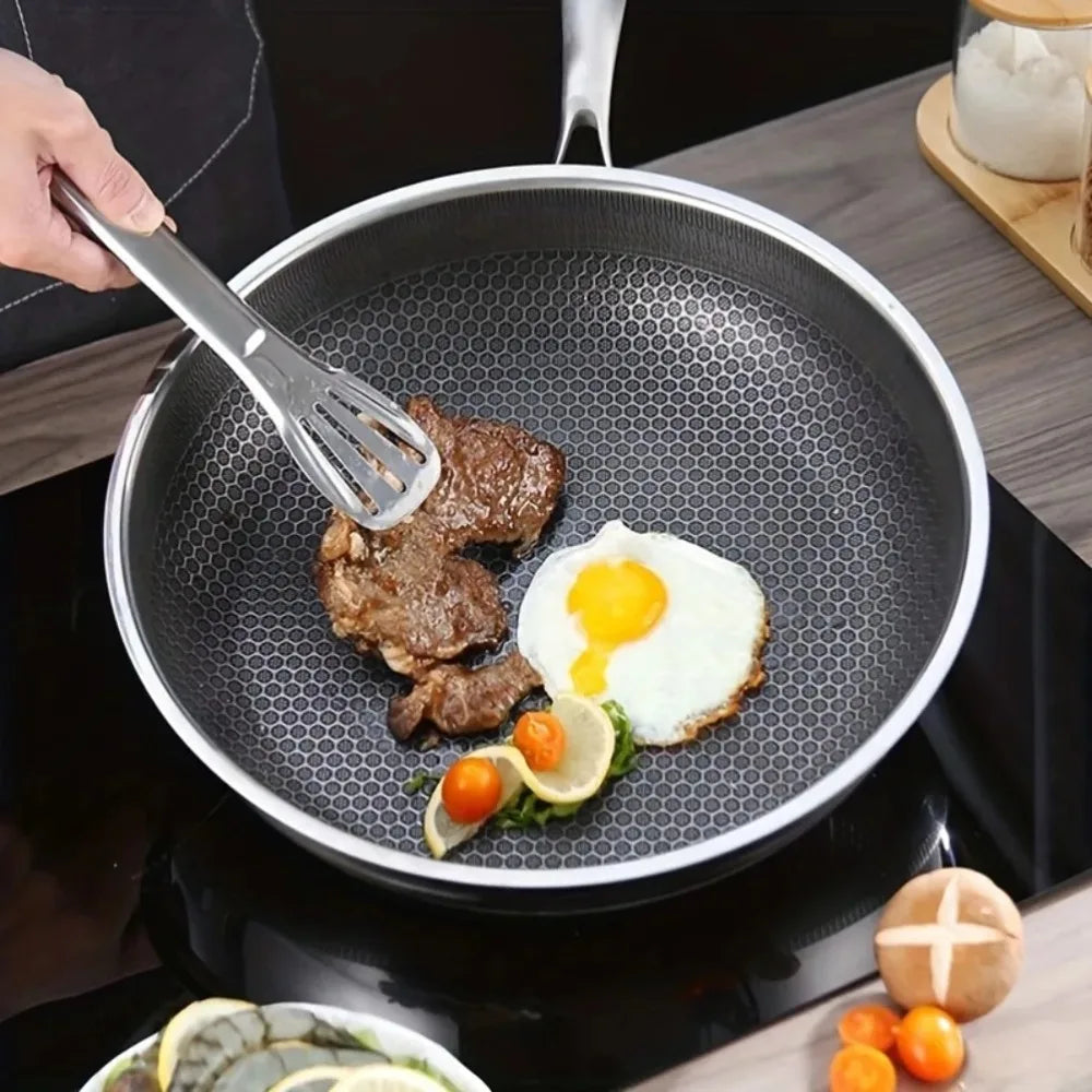 Honeycomb Non-Stick Stainless Steel Frying Pan 26cm | FEB.WIND