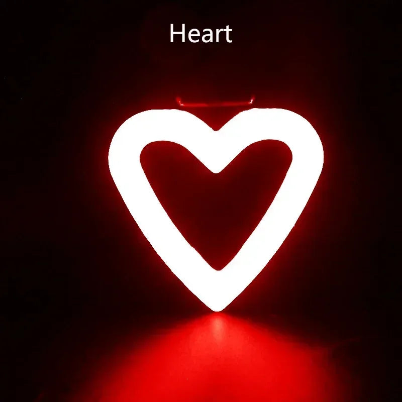 BUCKLOS Heart Shape LED Bike Rear Light | USB Rechargeable Taillight