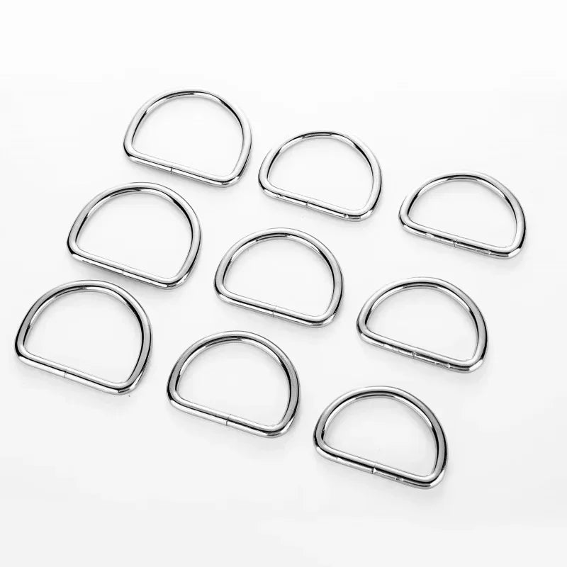 Silver Steel D-Ring Buckles – DIY Bags, Belts & Leather Craft