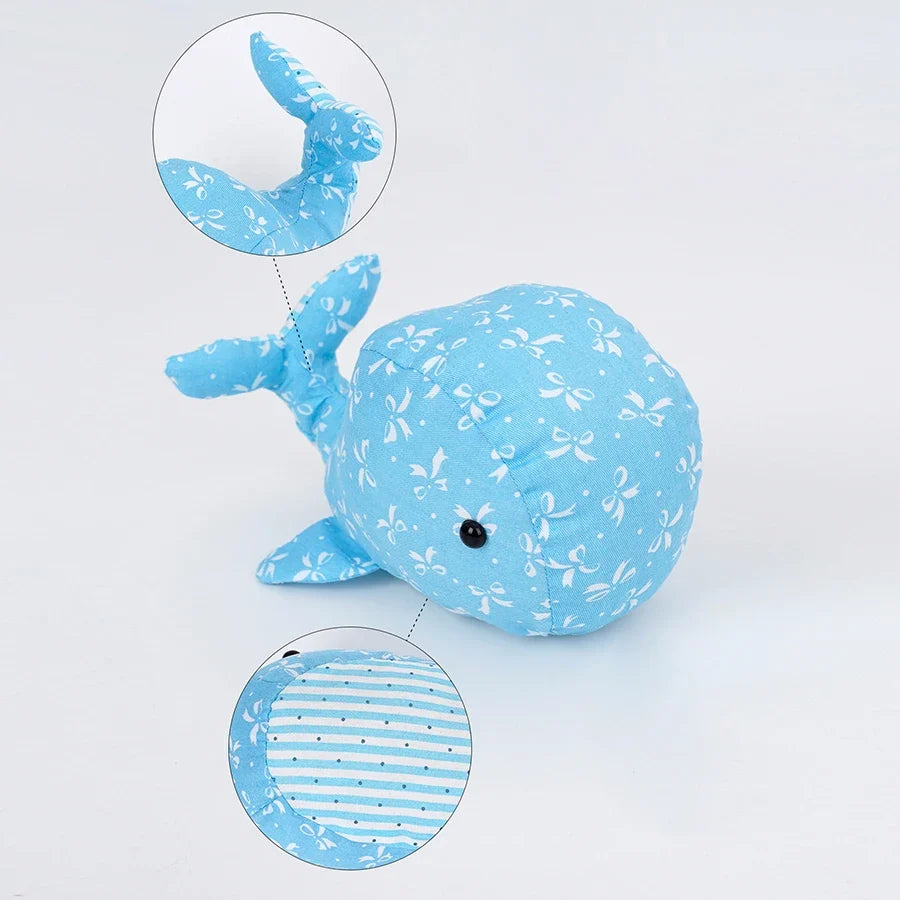Whale Pin Cushion – Fabric Needle Holder for DIY Sewing