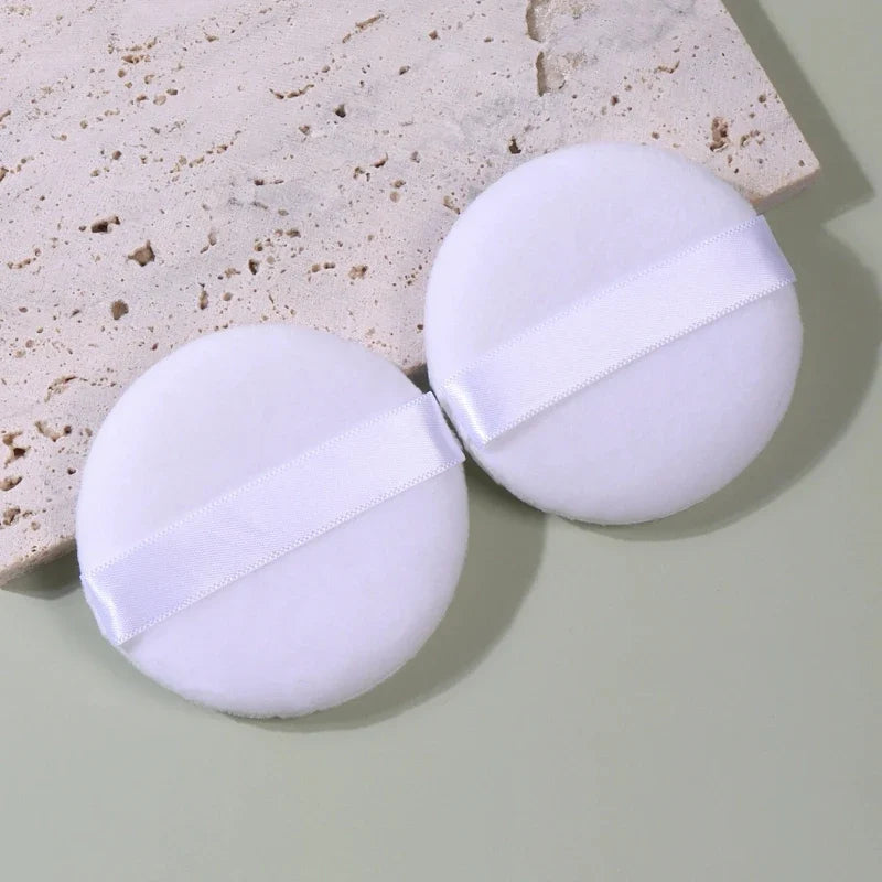 Round White Powder Puffs for Setting & Base Makeup – 2 to 20 Pcs