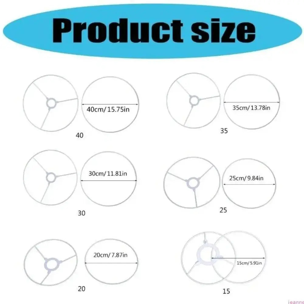 Round Metal Drum Lamp Shade Rings – DIY Light Frame Holder