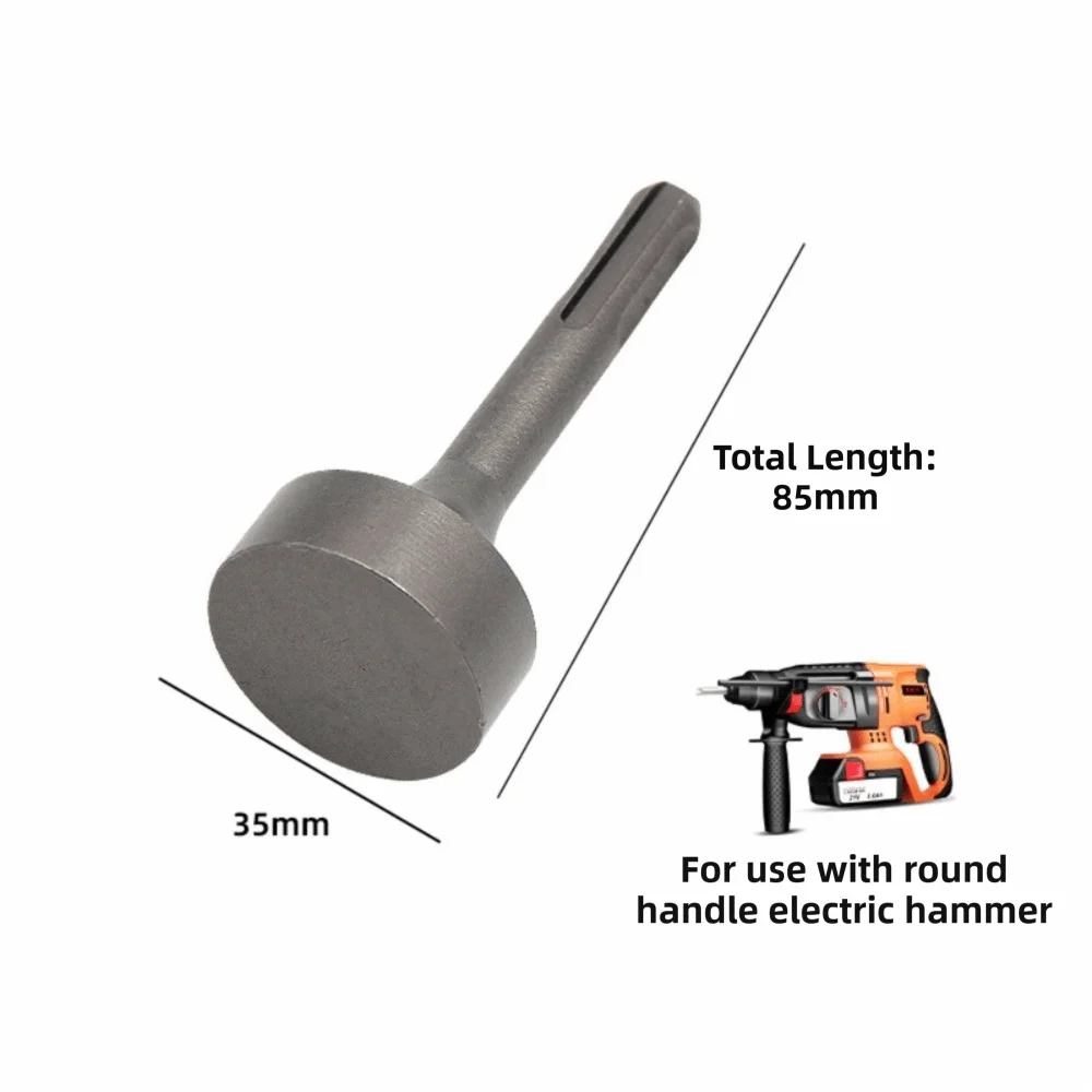 Alloy Steel Ground Rod Driver Flat Head Impact Hammer Attachment