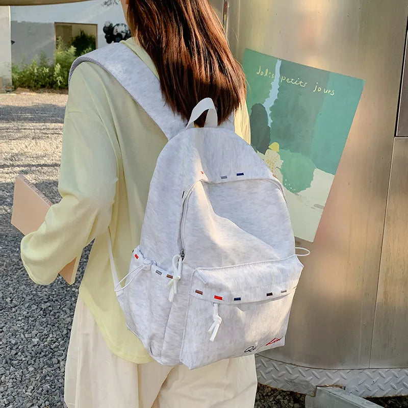 Korean Cartoon Backpack – Large Capacity Women's School Bag