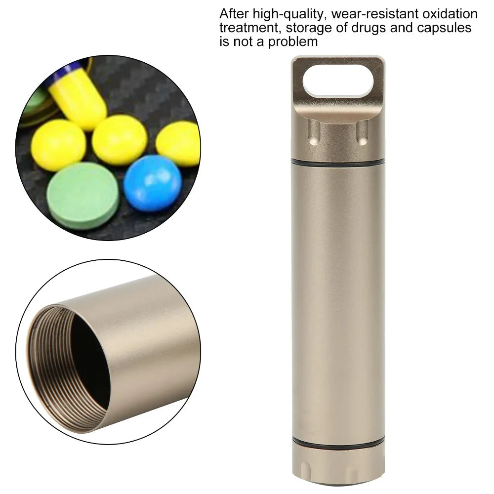 Aluminum Alloy Waterproof Pill Case – CNC Machined Portable