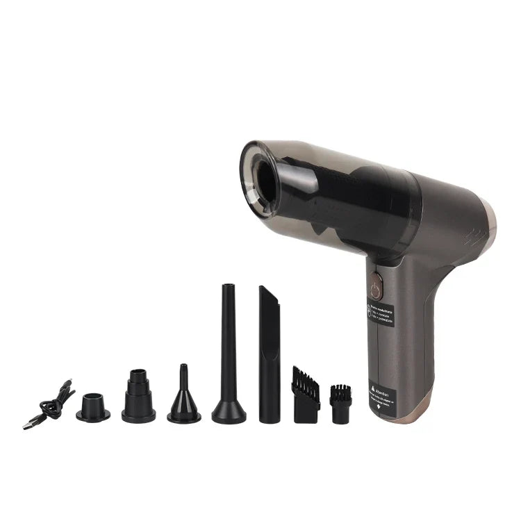 Portable Rechargeable Car & Home Vacuum Cleaner 2000mAh 60W