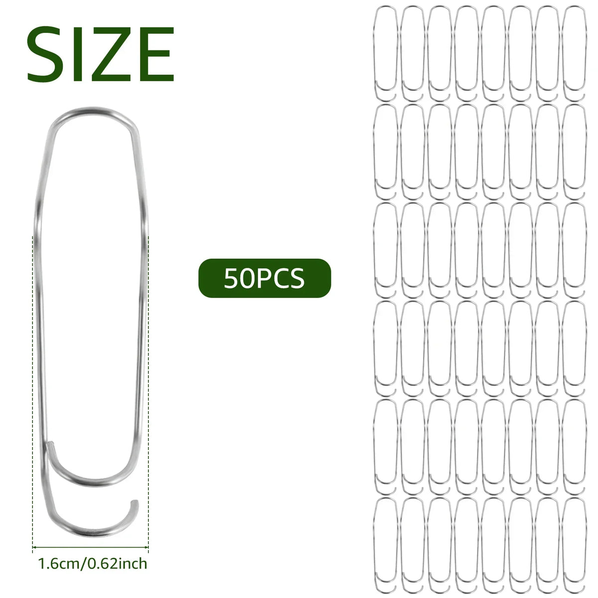 50Pcs Steel Plant Trellis Connecting Buckles & Pole Clips
