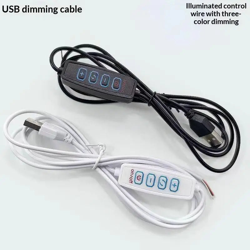 USB 5V 4-Key LED Dimmer Controller 2CH CCT Bicolor Switch