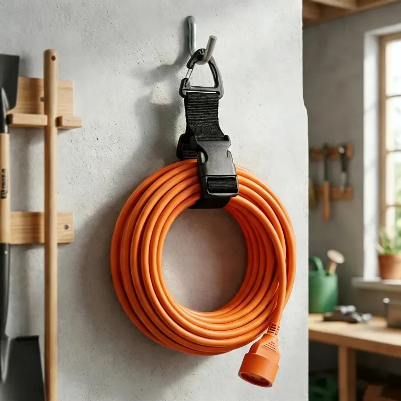 4-Pack Adjustable Heavy Duty Hose & Cord Storage Straps