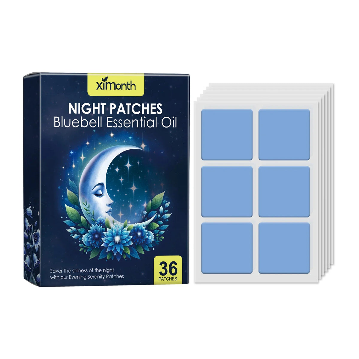 Ximonth Sleep Patch – Jasmine & Hops Aromatherapy | 36 Pack