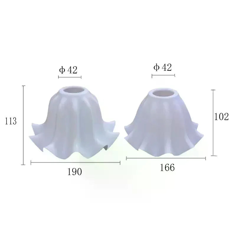 E27 Bell Orchid Plastic Lampshade – Pendant Light Replacement