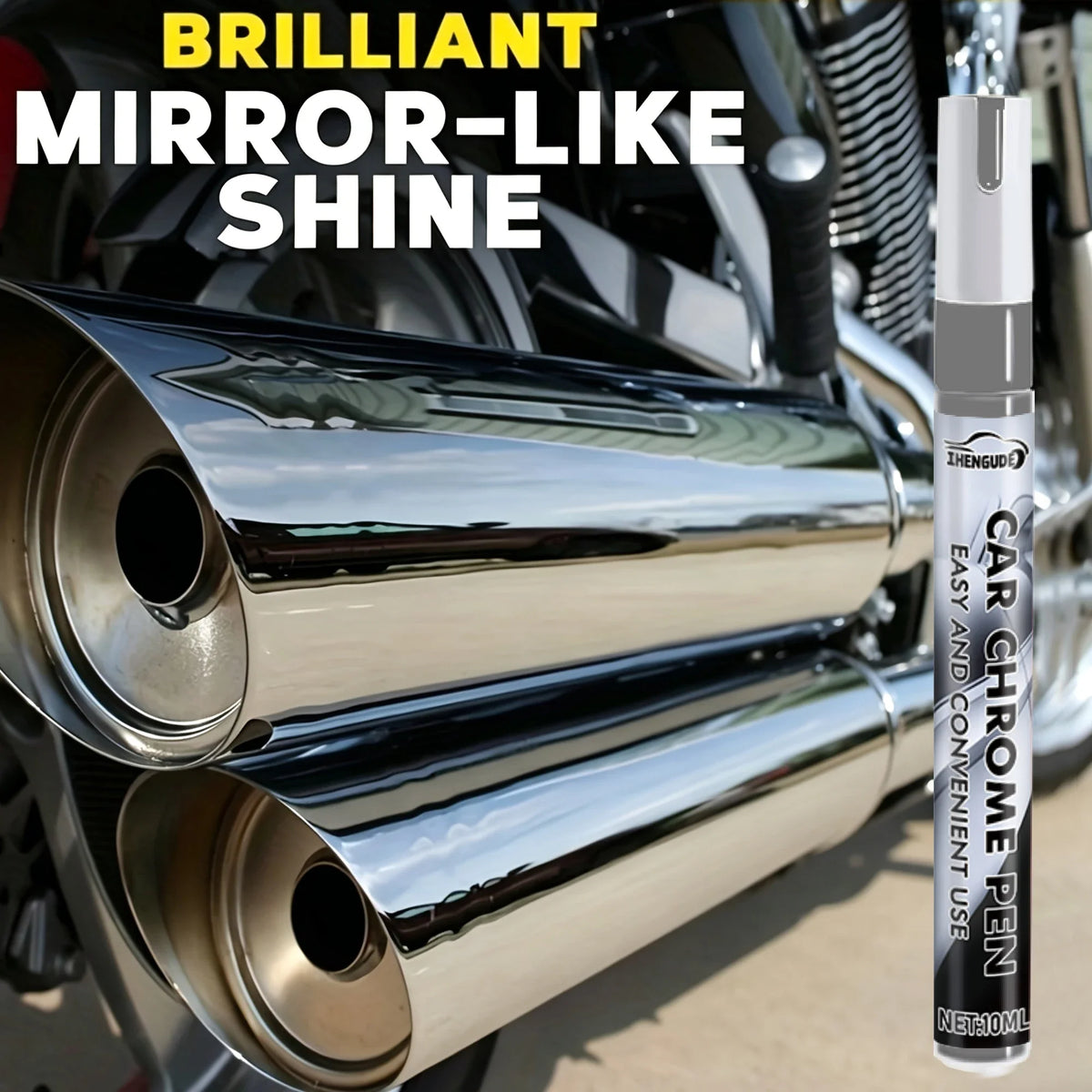 Chrome Repair Pen – Fix Scratches on Auto Parts & Wheel Hubs
