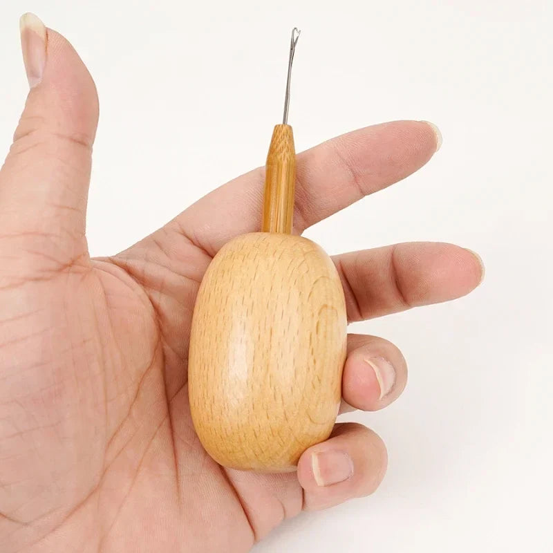 Bamboo Darning Egg – Wooden Mending Tool for Socks & Clothes