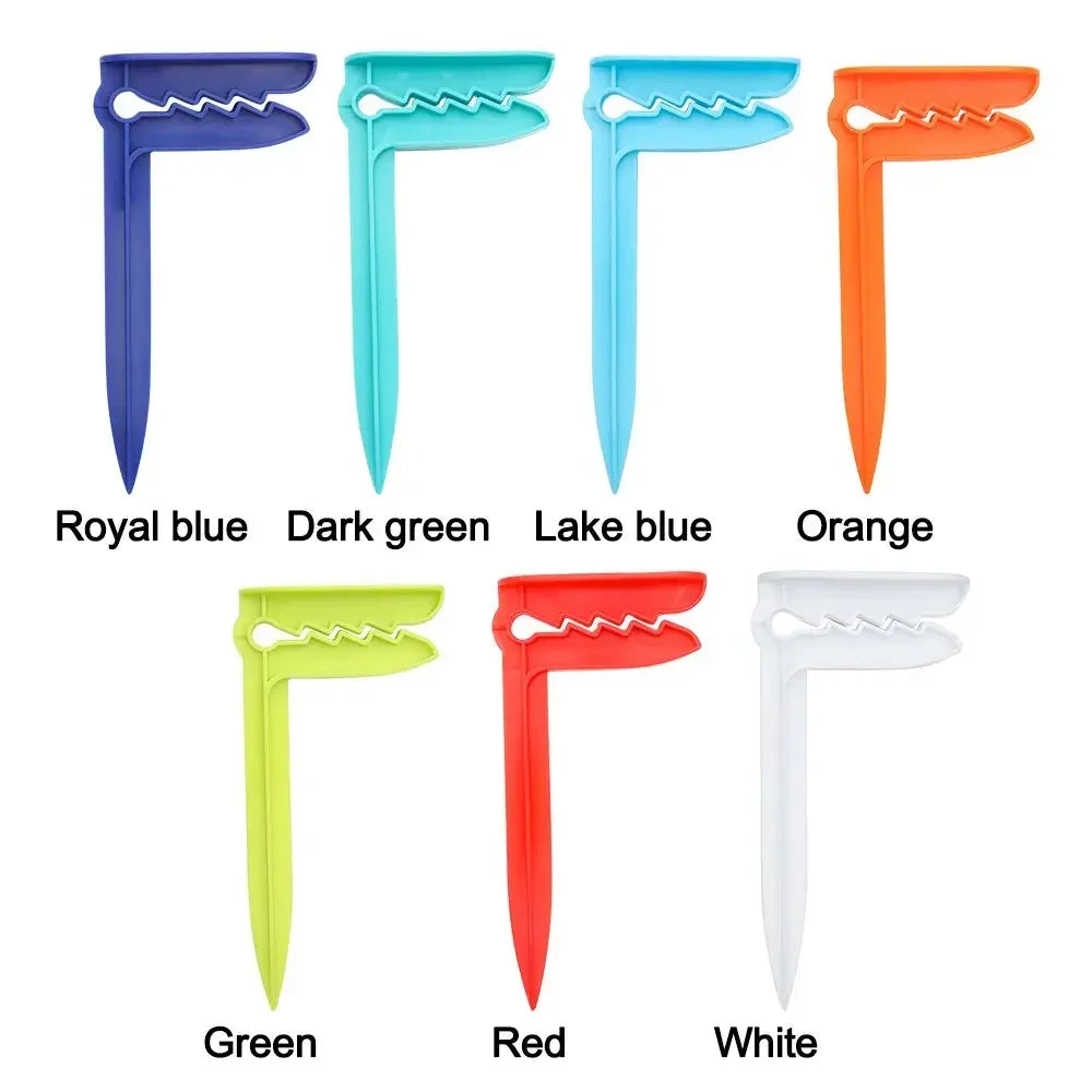 4PCS Beach Towel Clips – Outdoor Camping Mat & Clothes Pegs