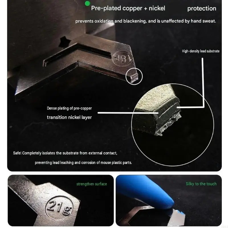 Metal Mouse Weights for G502 Corded Mouse – 18g & 21g Set