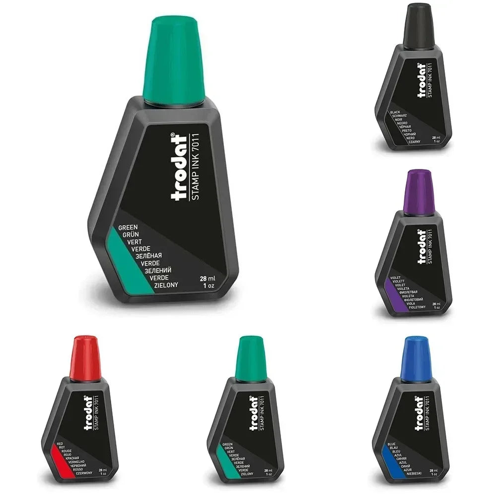 Trodat 7011 Stamp Pad Refill Ink 28ml – 5 Colours