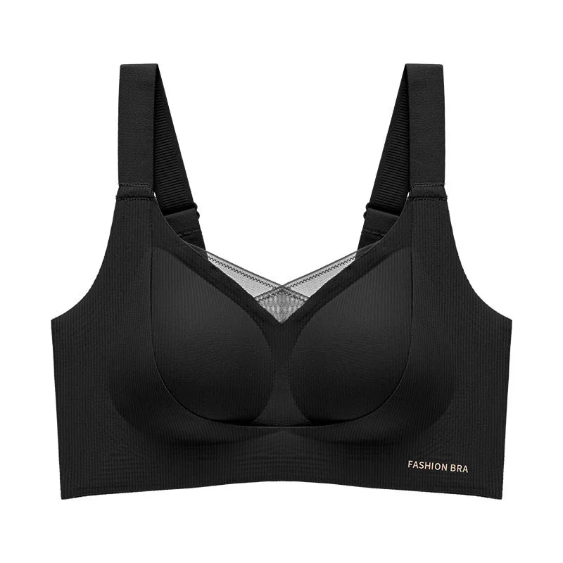 Women's Wire-Free 3/4 Cup Gathered Bra | Knit Unlined Style