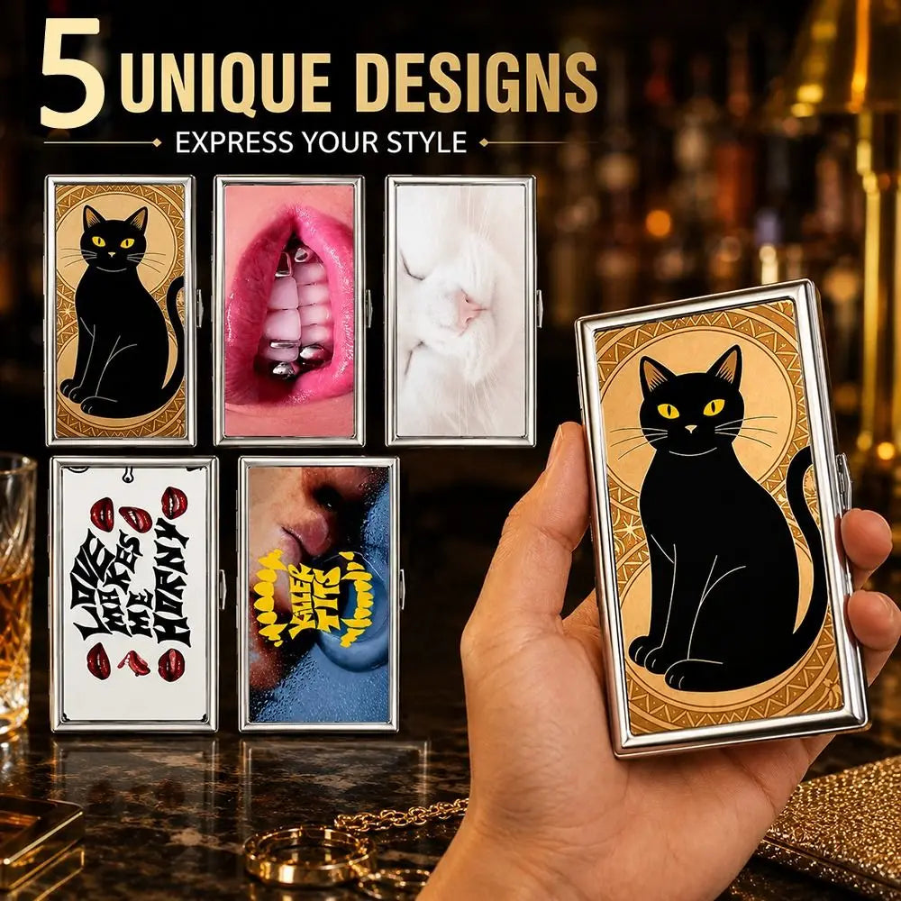 Vintage Metal Card Case – Snap-Close ID & Credit Card Holder