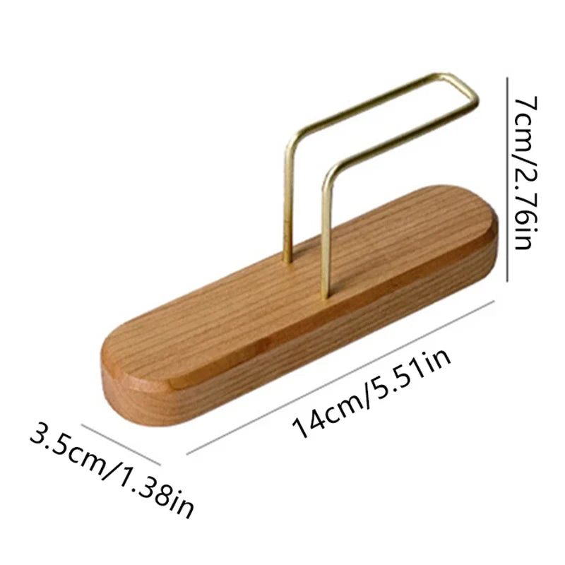 Wooden Coffee Filter Holder Stand & Paper Filter Rack