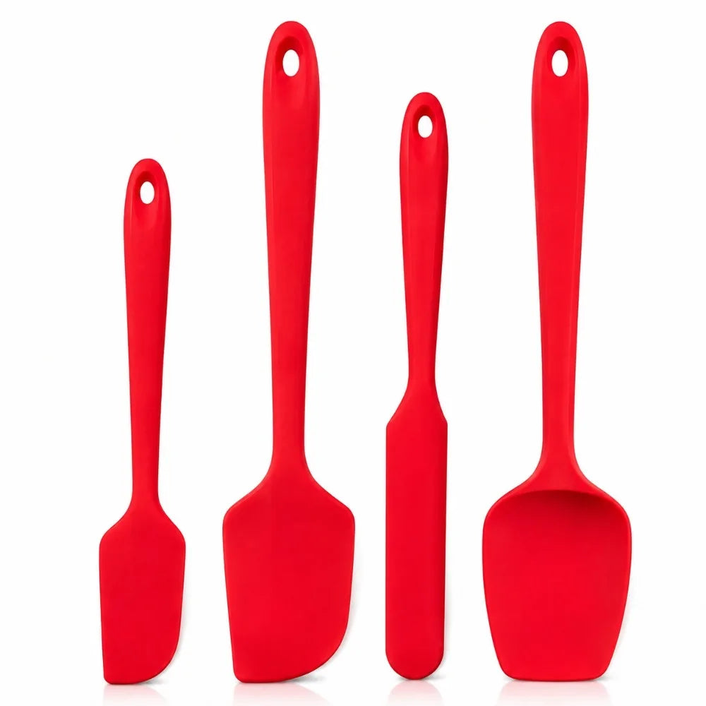 4-Piece Silicone Spatula Set – High-Temp Turner & Kitchen Tools