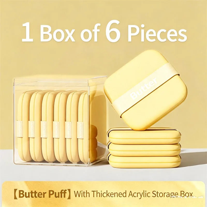 Butter Cookie Makeup Sponge Puffs | Wet & Dry 6/10 Pack