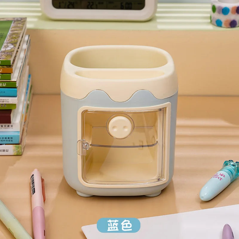 Cute Bear Pencil Holder & Multipurpose Desk Organizer Box