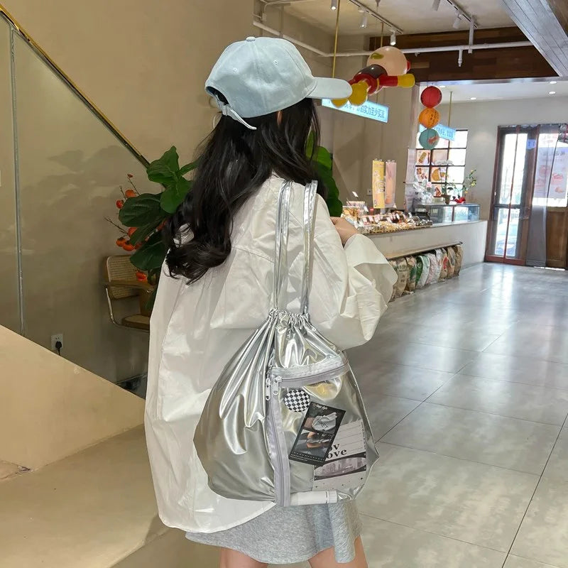 Nixie Drawstring Backpack – Lightweight Large Capacity Bag