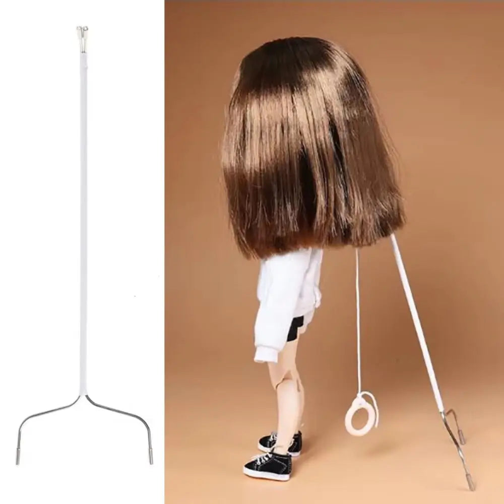 Stainless Steel Doll Display Stand for Blythe 1/6 Figurines