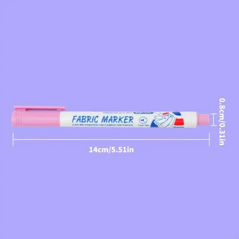 Water-Based Fabric Marker Set – 8 Colors for Cloth & Canvas