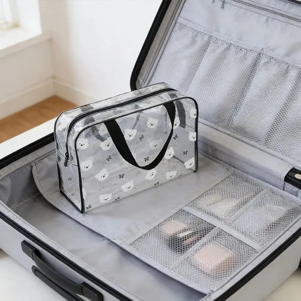 Portable Large Capacity PVC Waterproof Toiletry & Cosmetic Bag