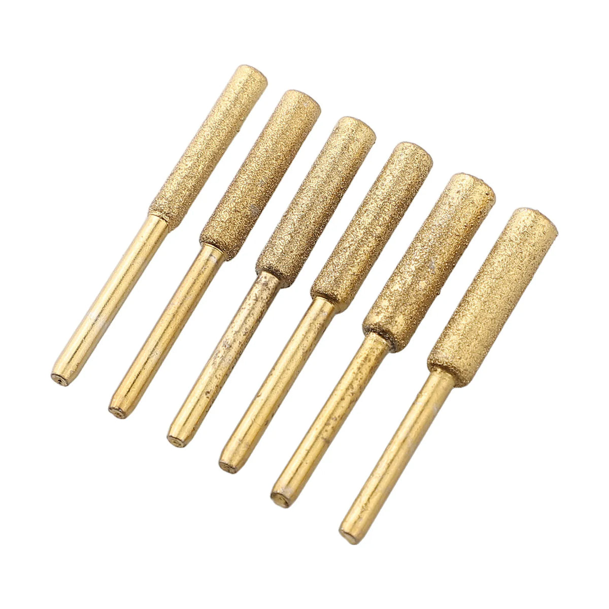 6-Pack Chainsaw Sharpener Stones – Coated Cylindrical Burr Set