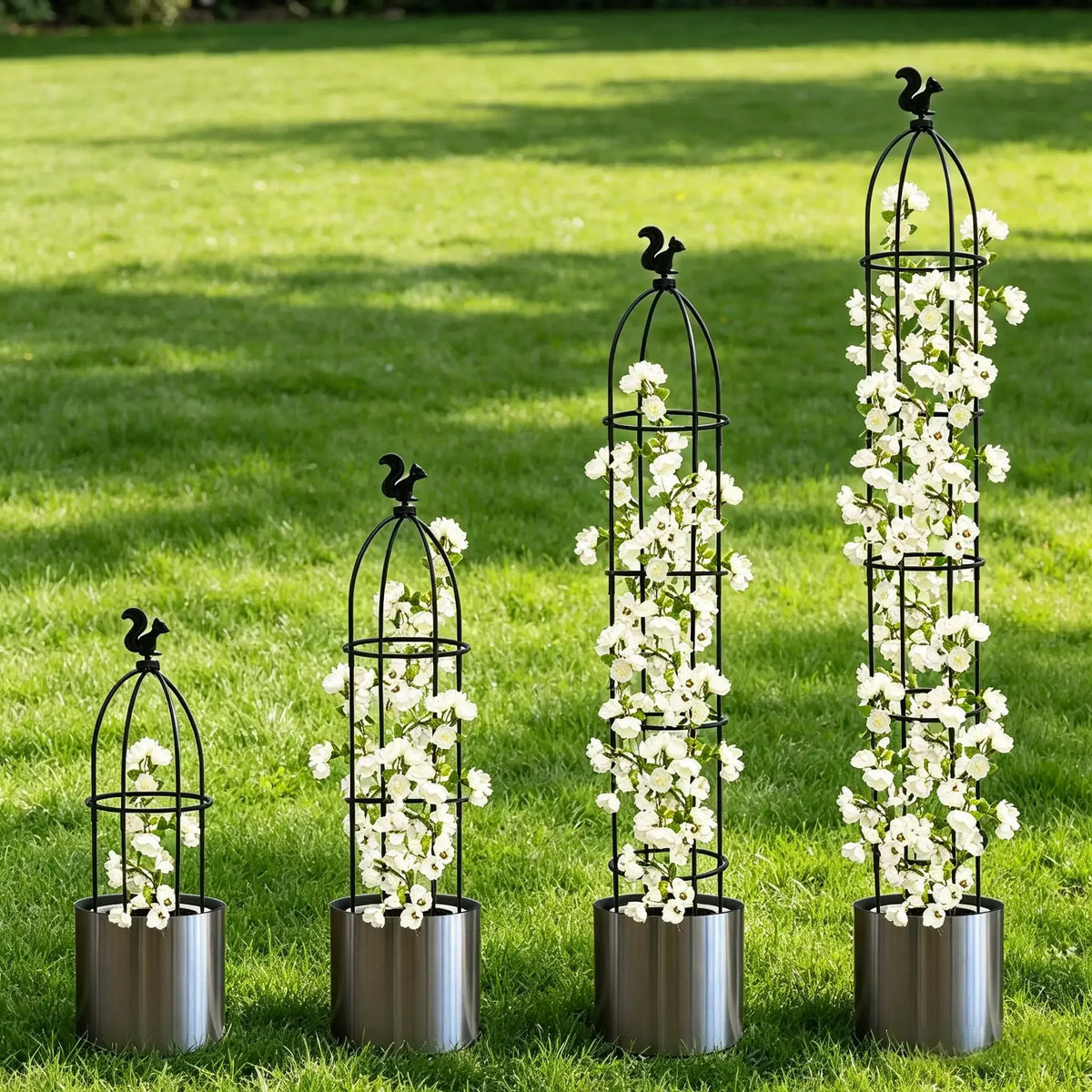 Garden Obelisk Trellis for Climbing Plants – 2 Set, 180cm