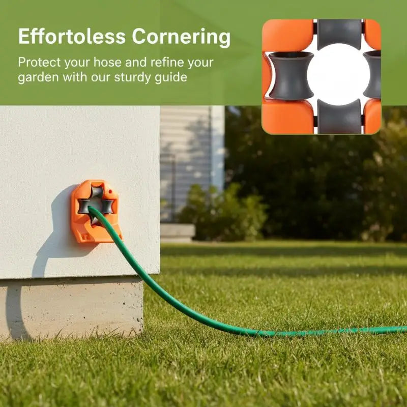 Garden Hose Guide Bracket – Anti-Skid Corner Roller