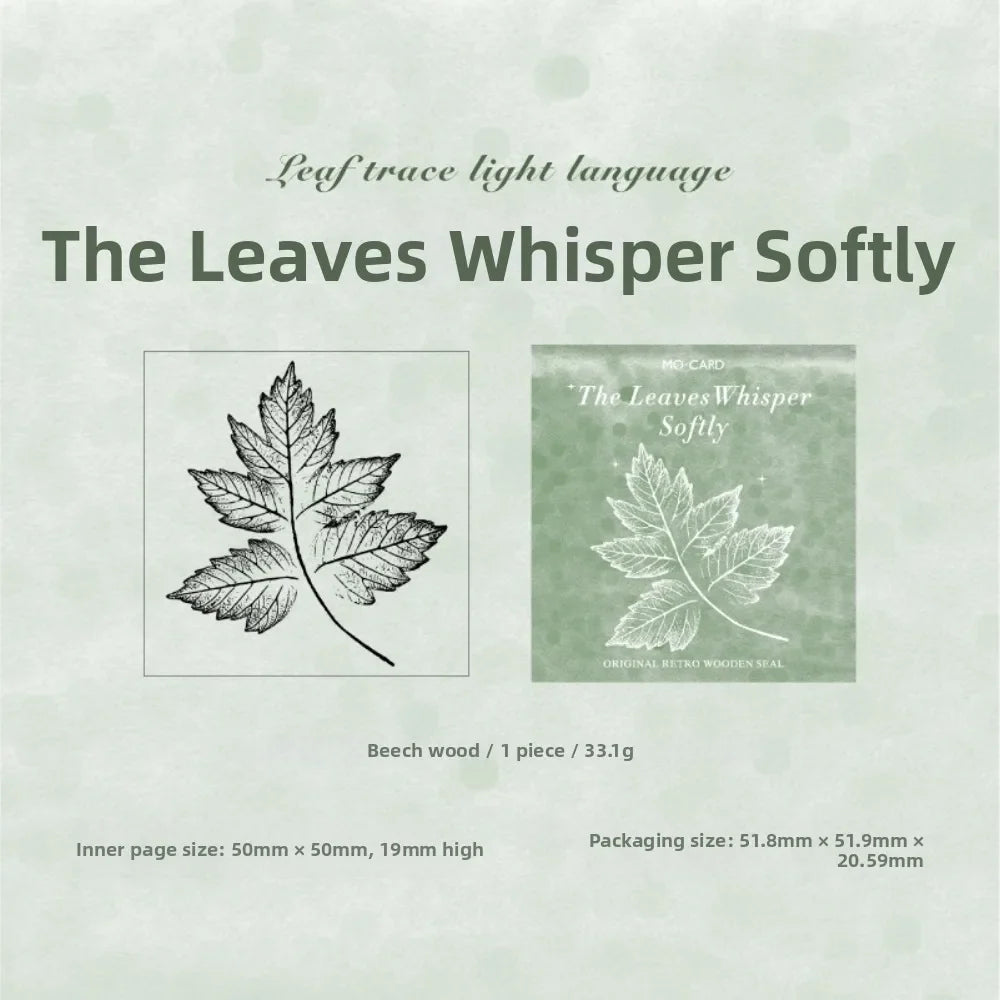 Wooden Rubber Craft Stamps – Flower Butterfly Leaves Designs