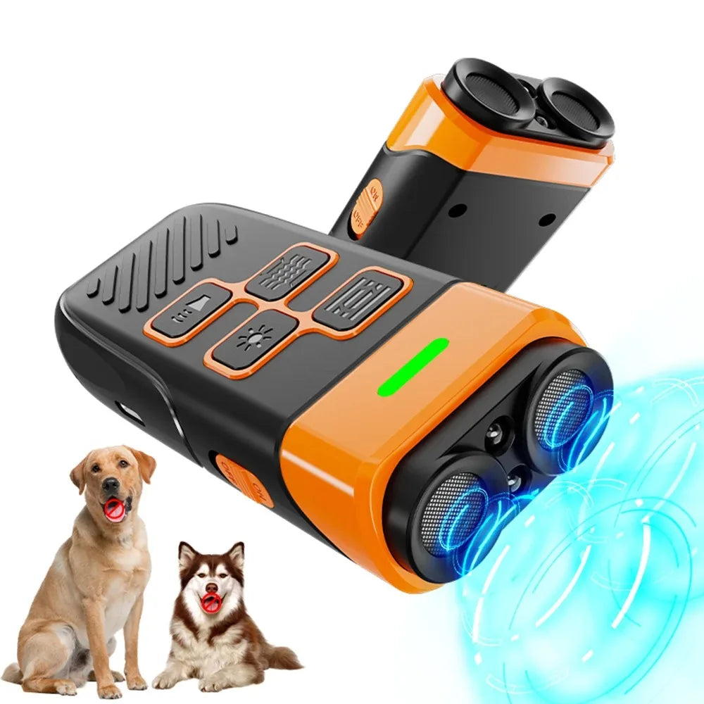 Ultrasonic Dog Training Device | USB Rechargeable + LED Torch