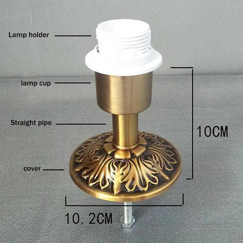 E27 Metal Iron Desk Lamp Holder Fixed Base – DIY Lighting