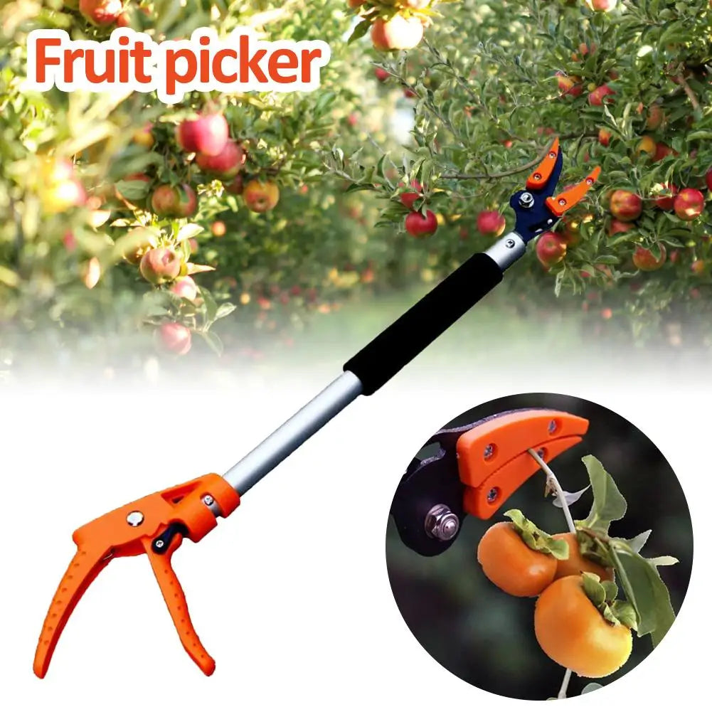 0.6M Long Reach Fruit Picker & Pruning Shears | Garden Tool