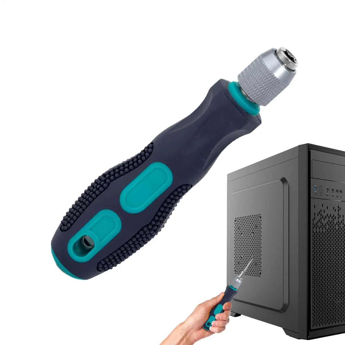 Quick Release 1/4" Hex Screwdriver Bit Handle | Non-Slip