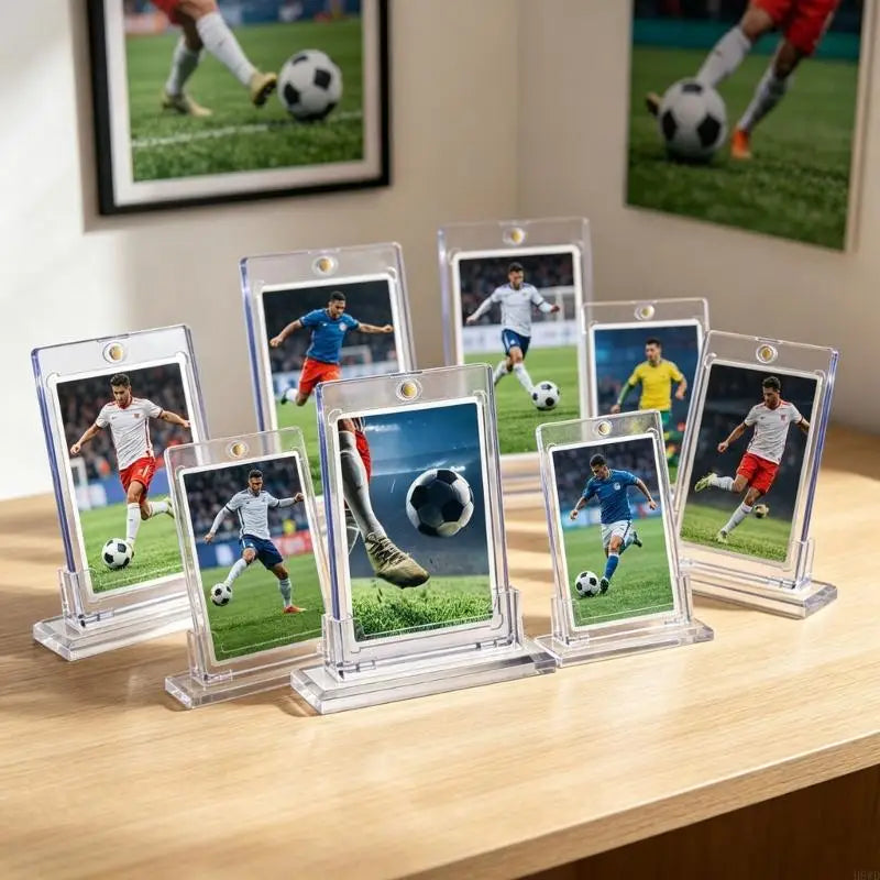 25-Pack Clear Acrylic Trading Card Stands for 35PT Cards