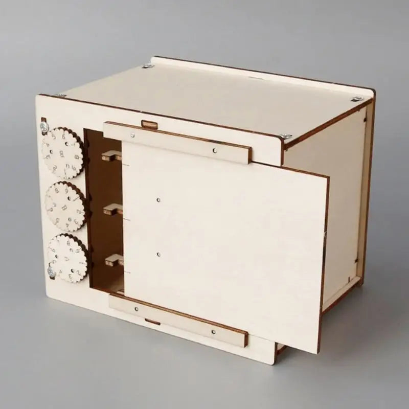 Wooden Combination Lock DIY Box Kit – 3-Code Craft Set