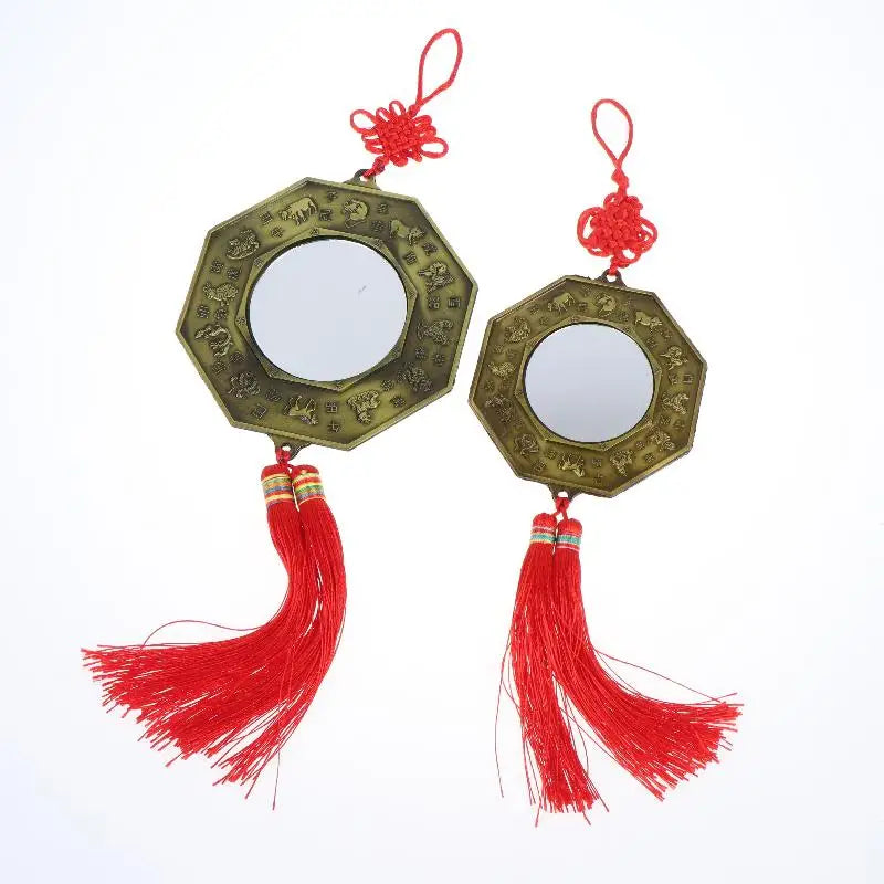 Feng Shui Bagua Mirror Yin Yang Zodiac Lucky Charm Decor