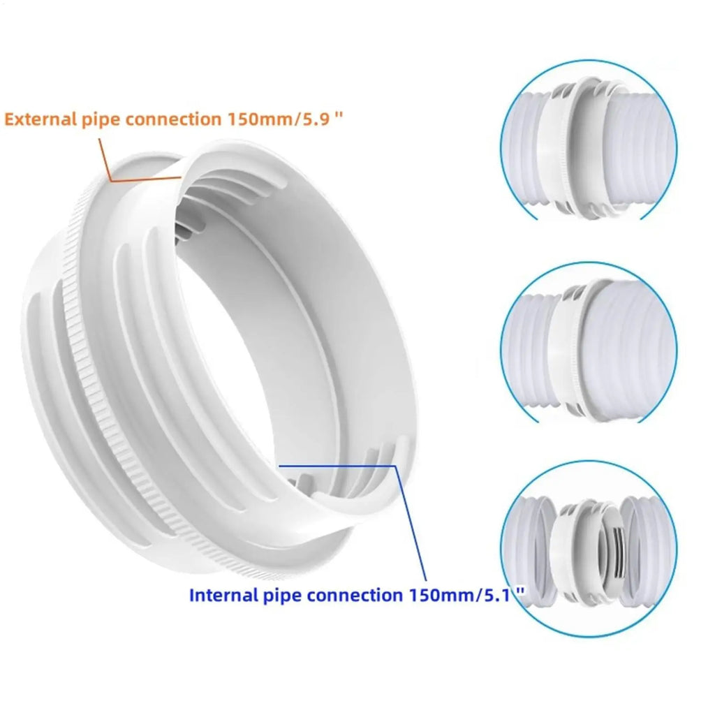 Portable AC Hose Adapter – Universal 5.1 & 5.9 Inch Coupler