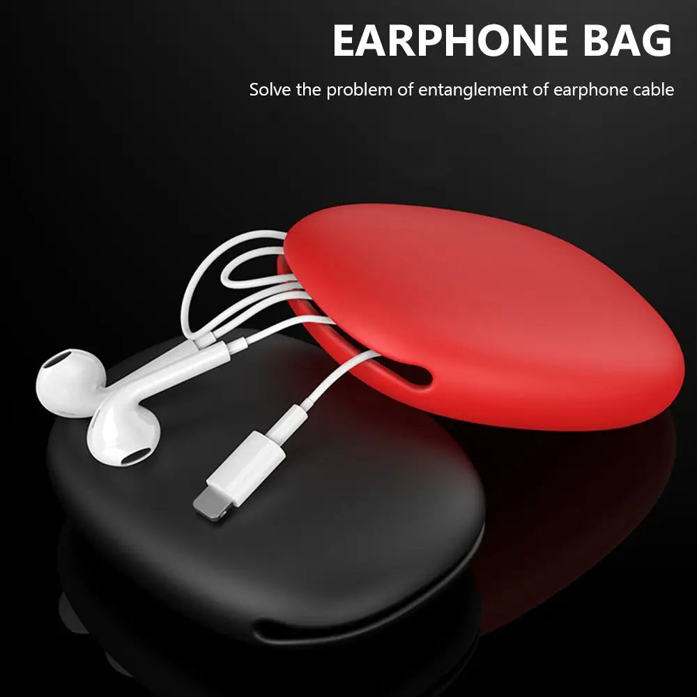Silicone Cable & Earphone Organizer Pouch | Portable Storage